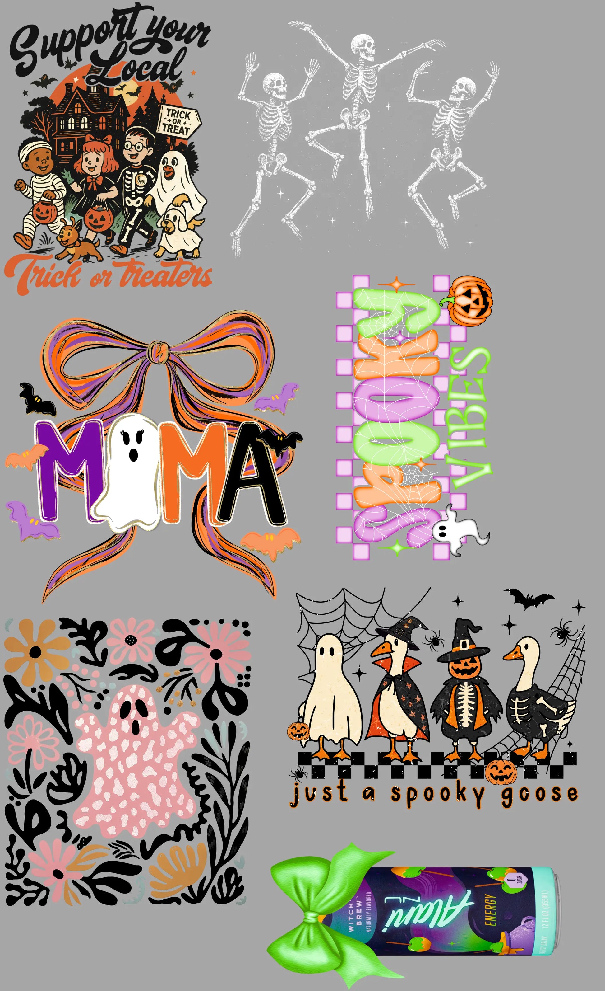 Halloween & All Things Halloweenn 2 Gang Sheet Mini Branded By Barta