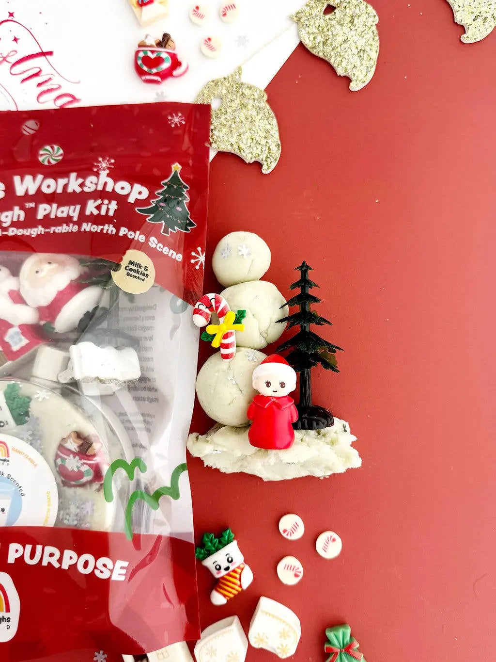 Santa's Workshop KidDough Play Kit Earth Grown KidDoughs (KidDoughs by EGKD)