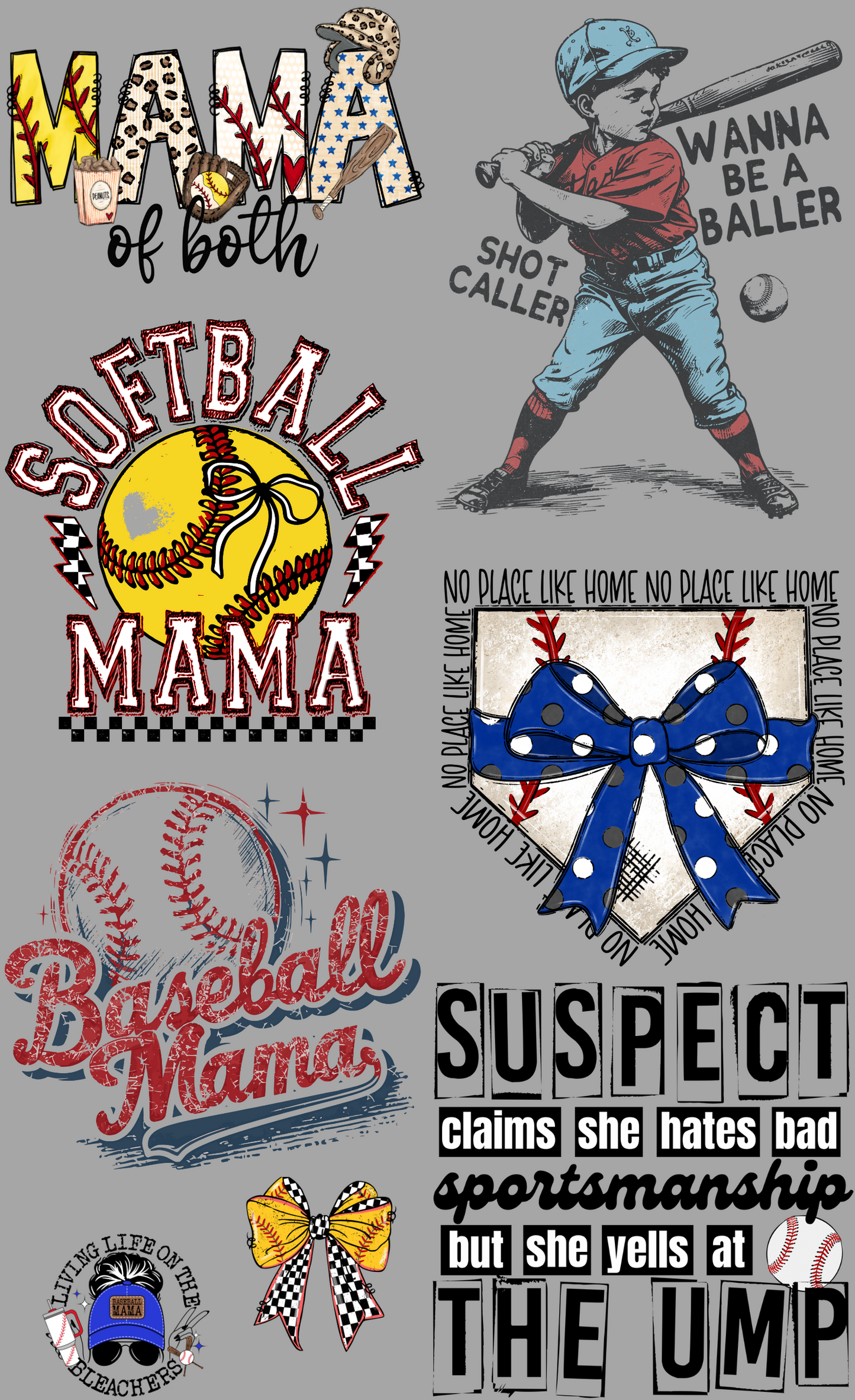 Mama of Both Softball & Baseball Mini Gang