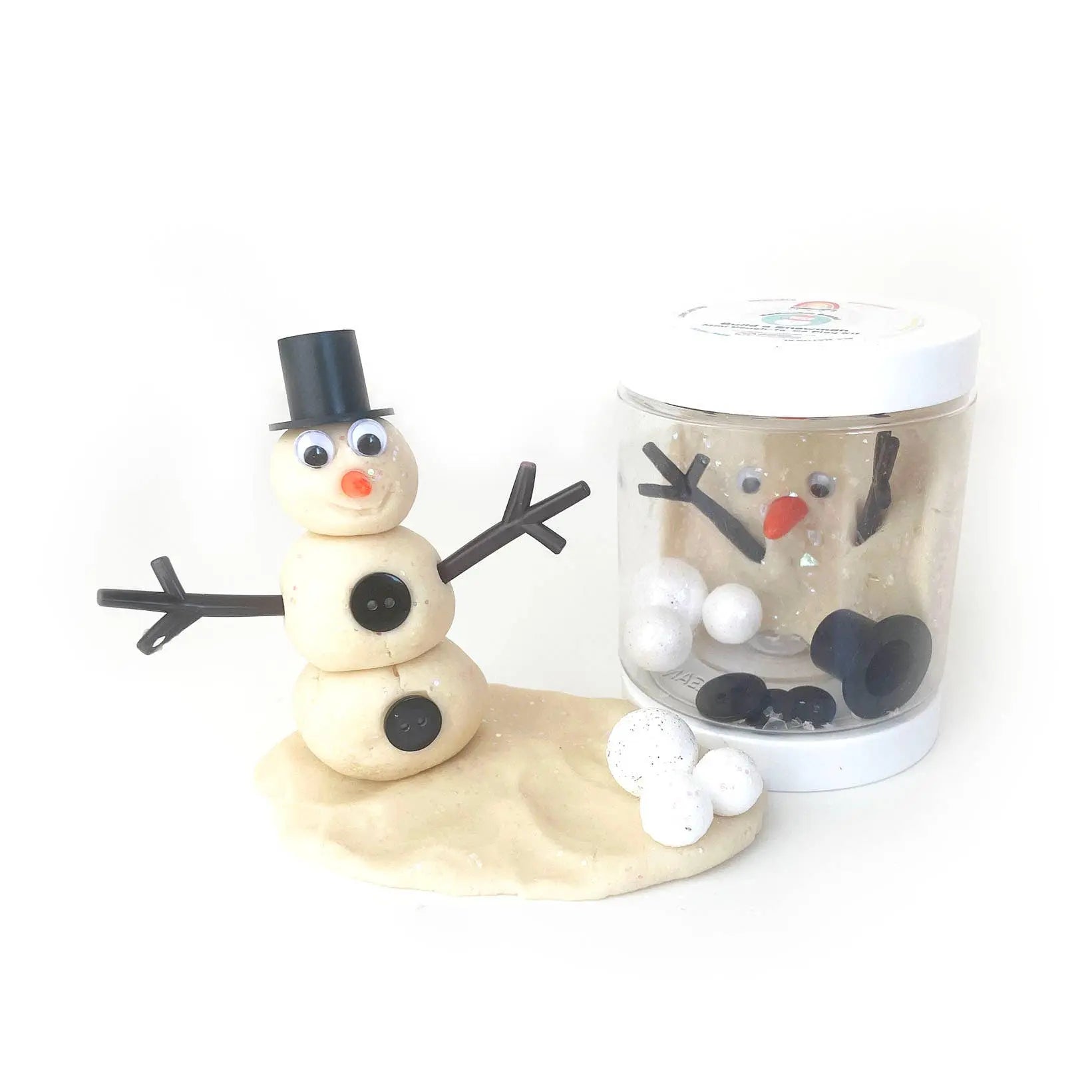 Snowman Mini Dough-To-Go Earth Grown KidDoughs (KidDoughs by EGKD)