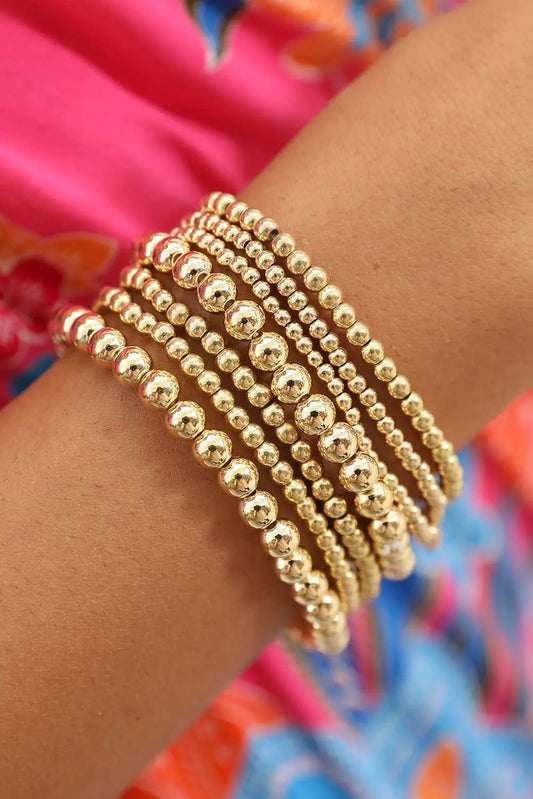 LDC 7pcs/Set Minimalist Beaded Luxury Bracelet Set Little Daisy Closet