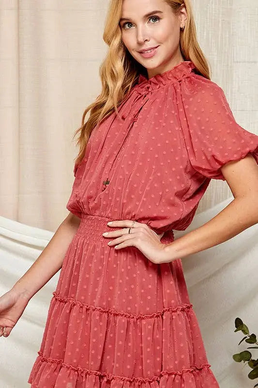 Swiss Dot Semi-Sheer Women's Dress Twentyten