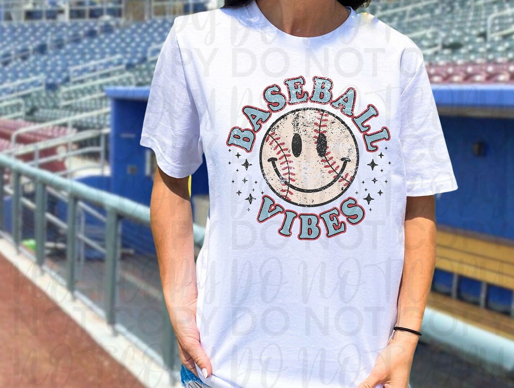 Baseball Vibes Distressed