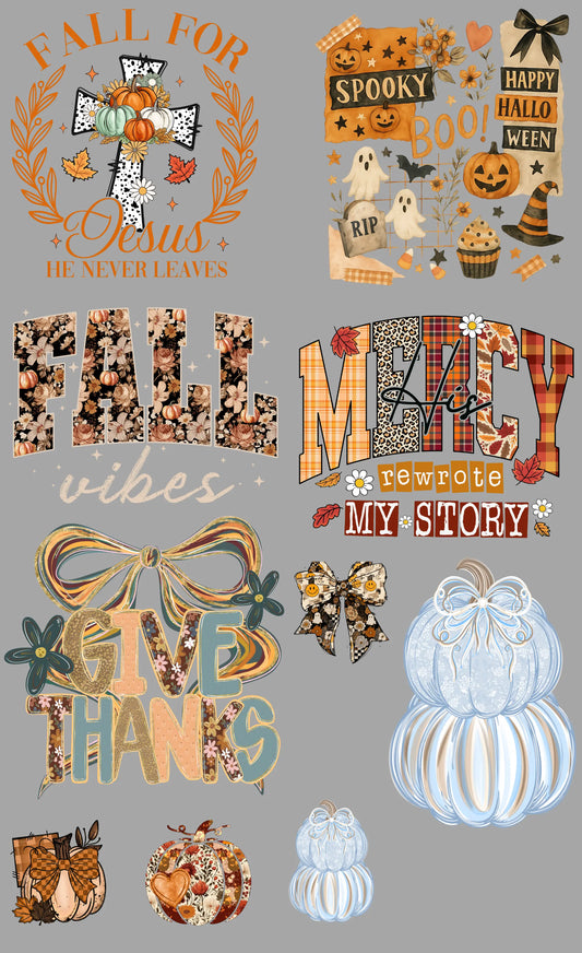 Fall Gang Sheet Mini Branded By Barta