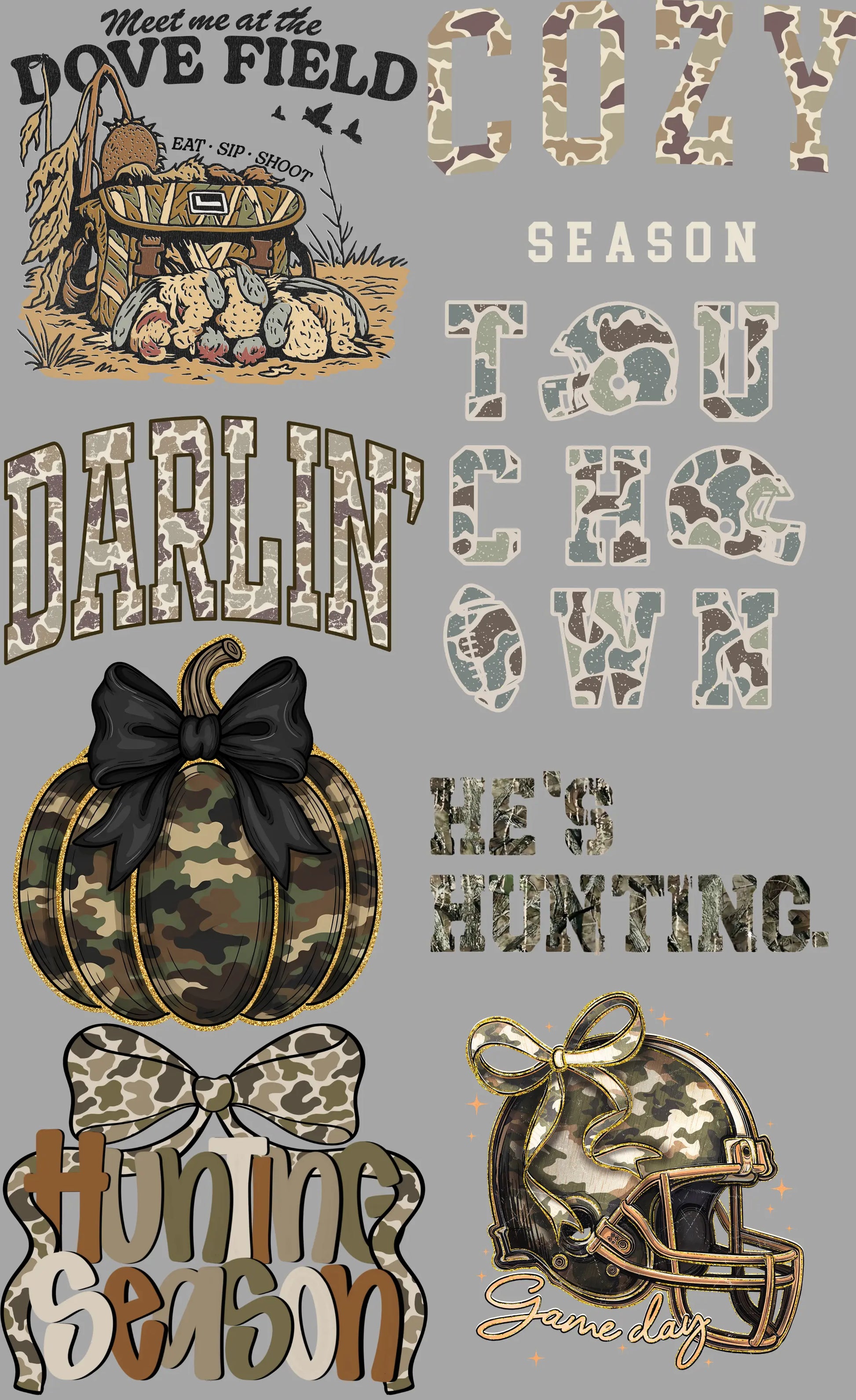 Camo Gang Sheet Mini Branded By Barta