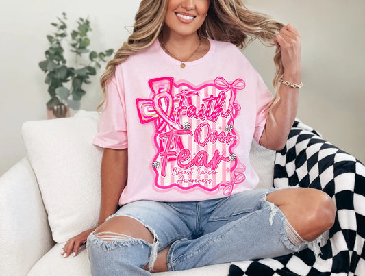 Faith Over Fear Breast Cancer Awareness brandedbybarta