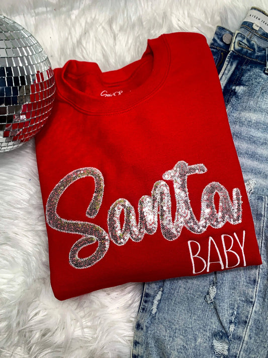 Santa Baby Sweatshirt Shop Southern Belle
