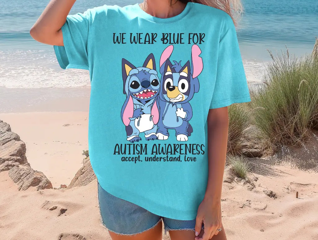 Bluey & Stitch Autism Awareness - Branded By Barta