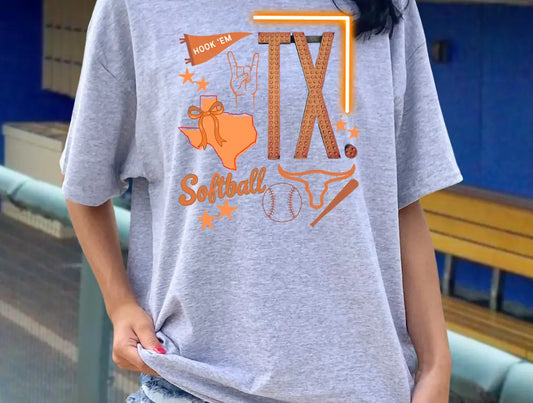 Longhorns Softball brandedbybarta