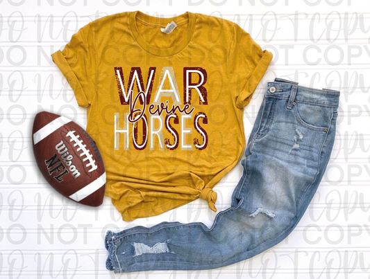 Warhorse Devine Stick Letters Tee