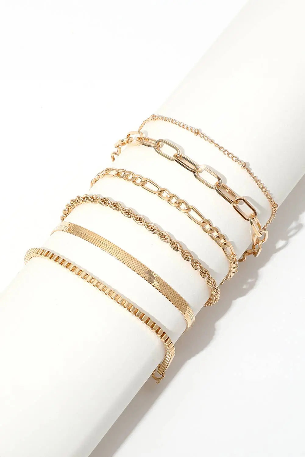 LDC Multi Layered Adjustable Chain Bracelet Set Little Daisy Closet