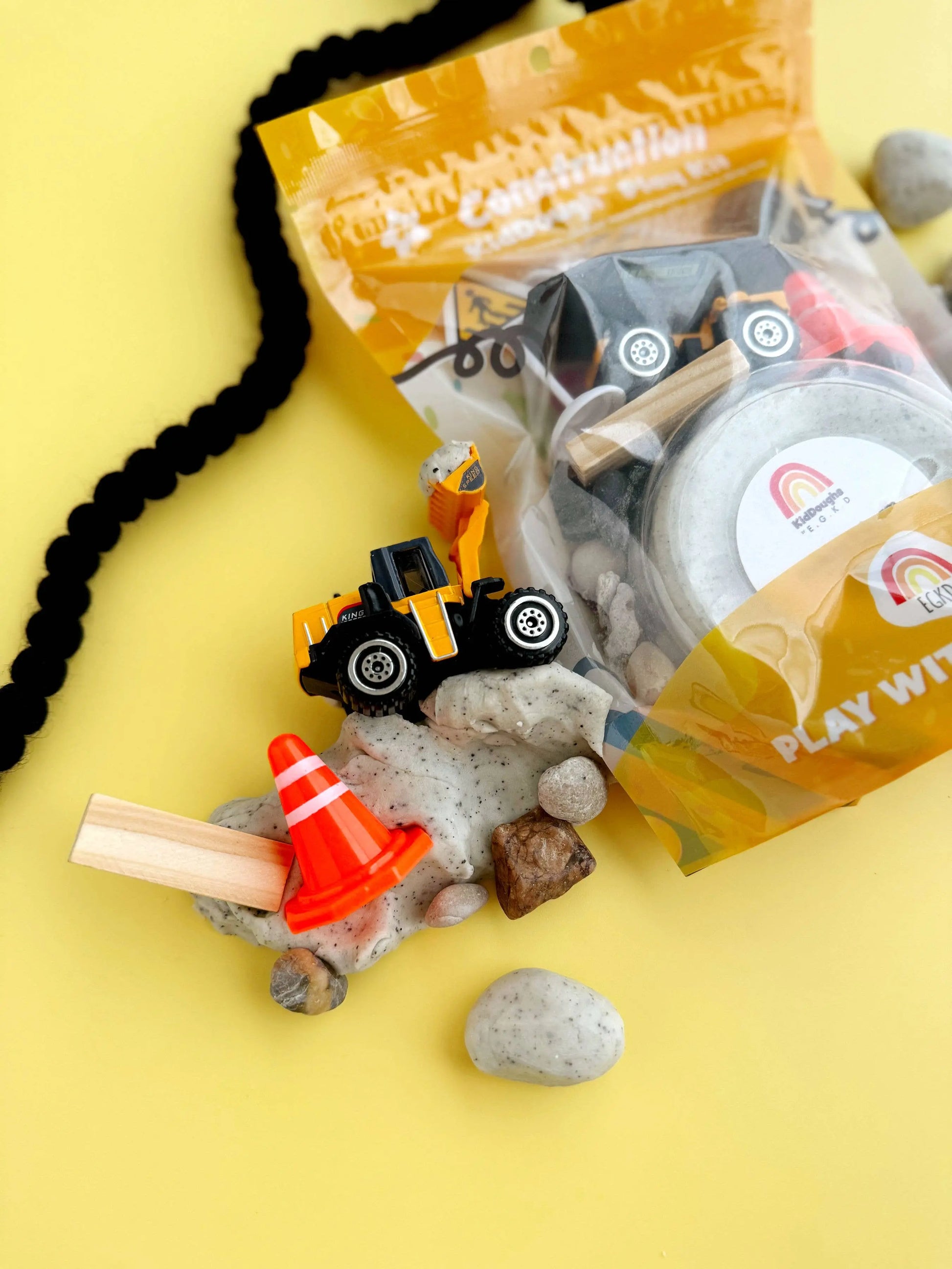 Construction (Cookies & Cream) KidDough Play Kit - Branded By Barta