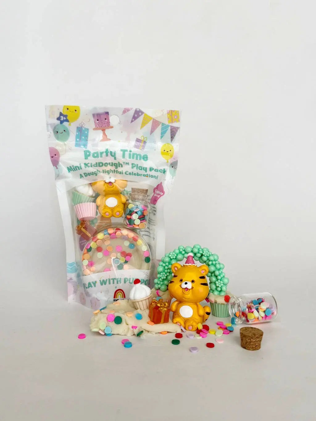 Party Time Mini KidDough Play Pack Earth Grown KidDoughs (KidDoughs by EGKD)