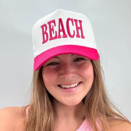 LM-3014 BEACH CAP HOT PINK Girlie Girl Originals