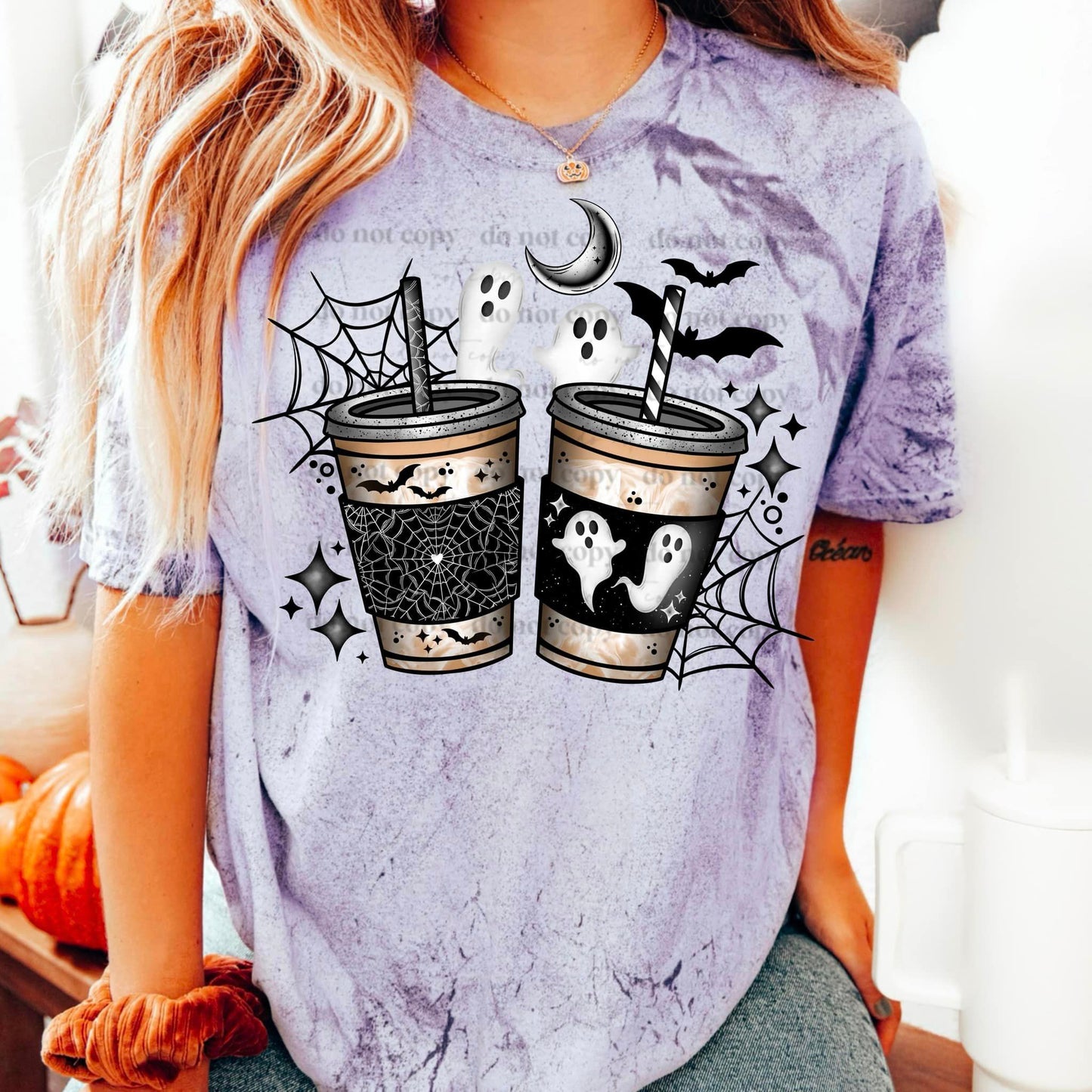 Spooky coffee 2 cups