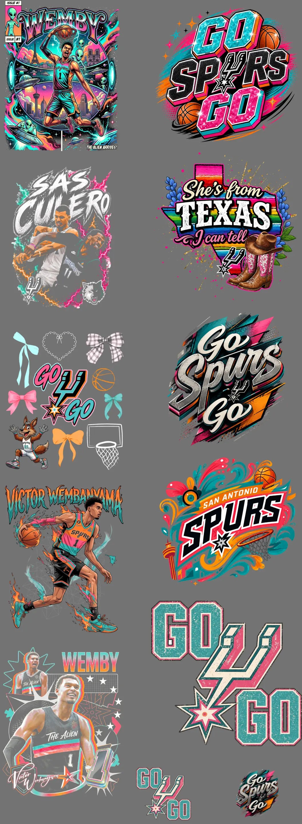 Spurs Pre Made Gang Sheet 2 brandedbybarta