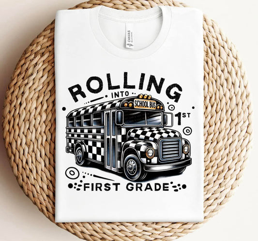 Rolling checkered bus grade