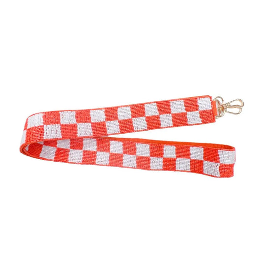 Checkered Orange/White Strap Treasure Jewels Inc.