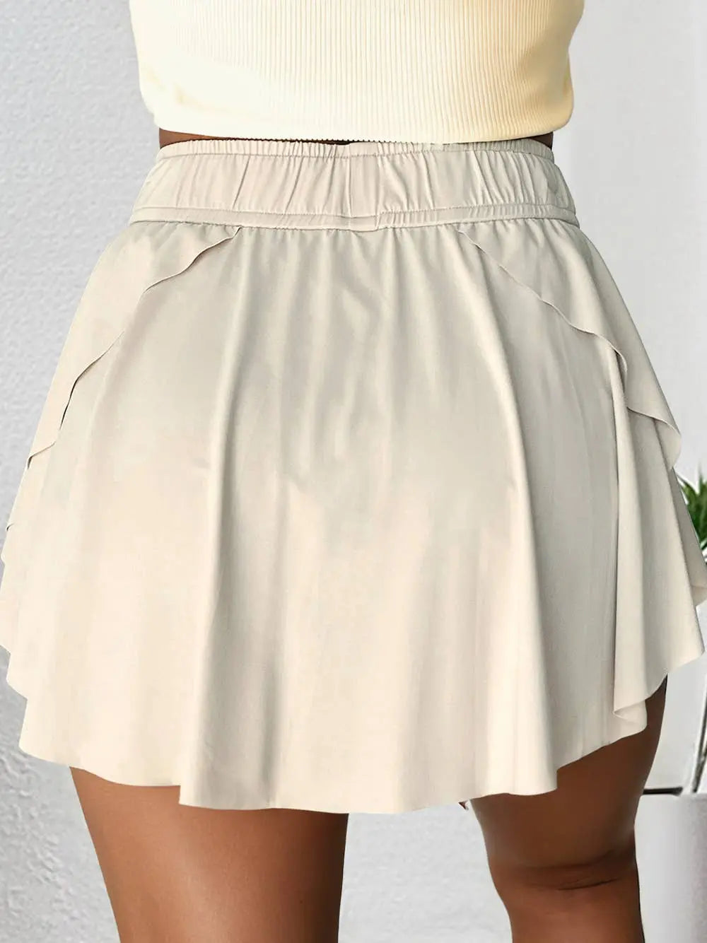 Drawstring High Waist Lined Tennis Skorts | 7 Colors - Branded By Barta