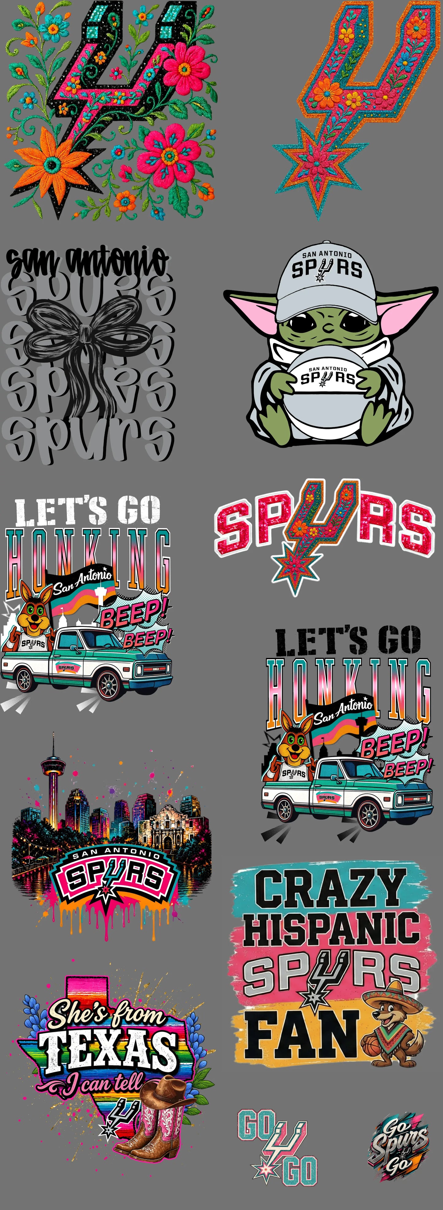 Spurs Pre Made Gang Sheet 4 brandedbybarta