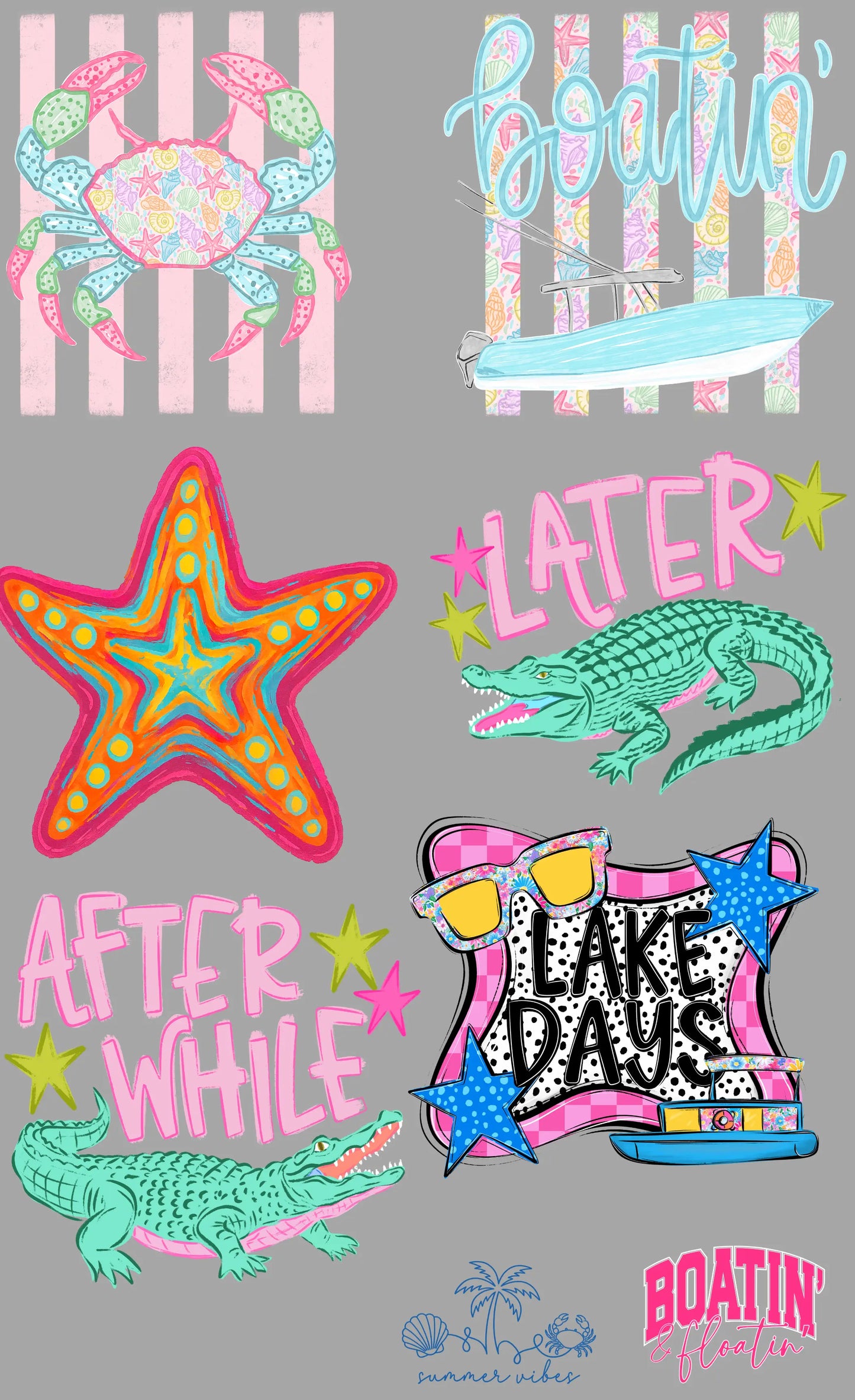 Summer Gang Sheet Mini 2 Branded By Barta