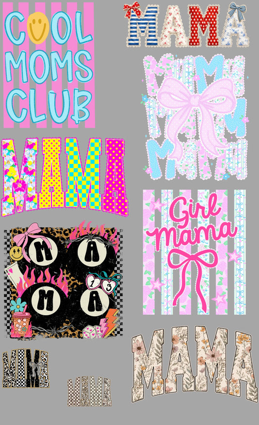 Mama Gang Sheet Mini Branded By Barta
