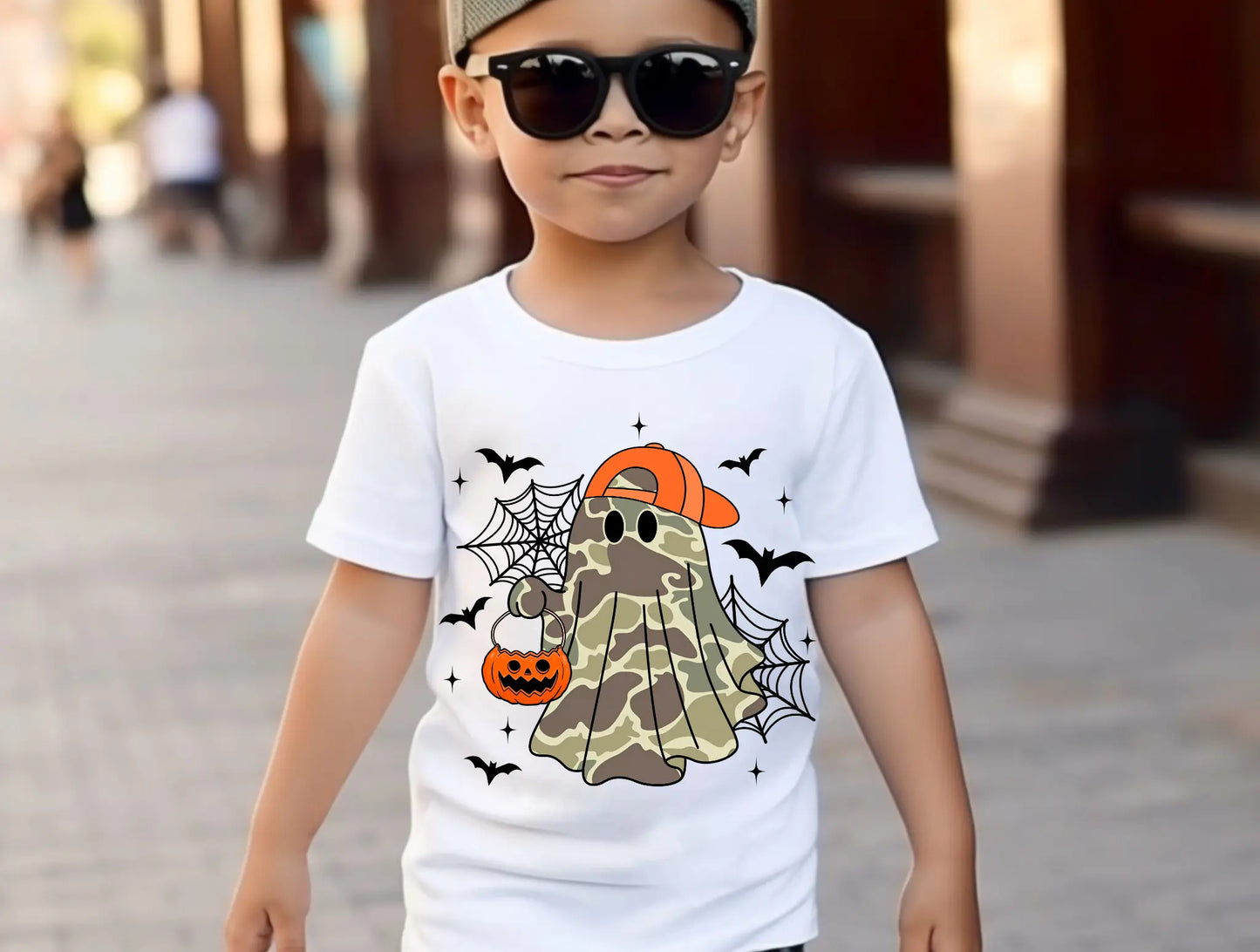 Camo Boy Spooky Ghost Branded By Barta