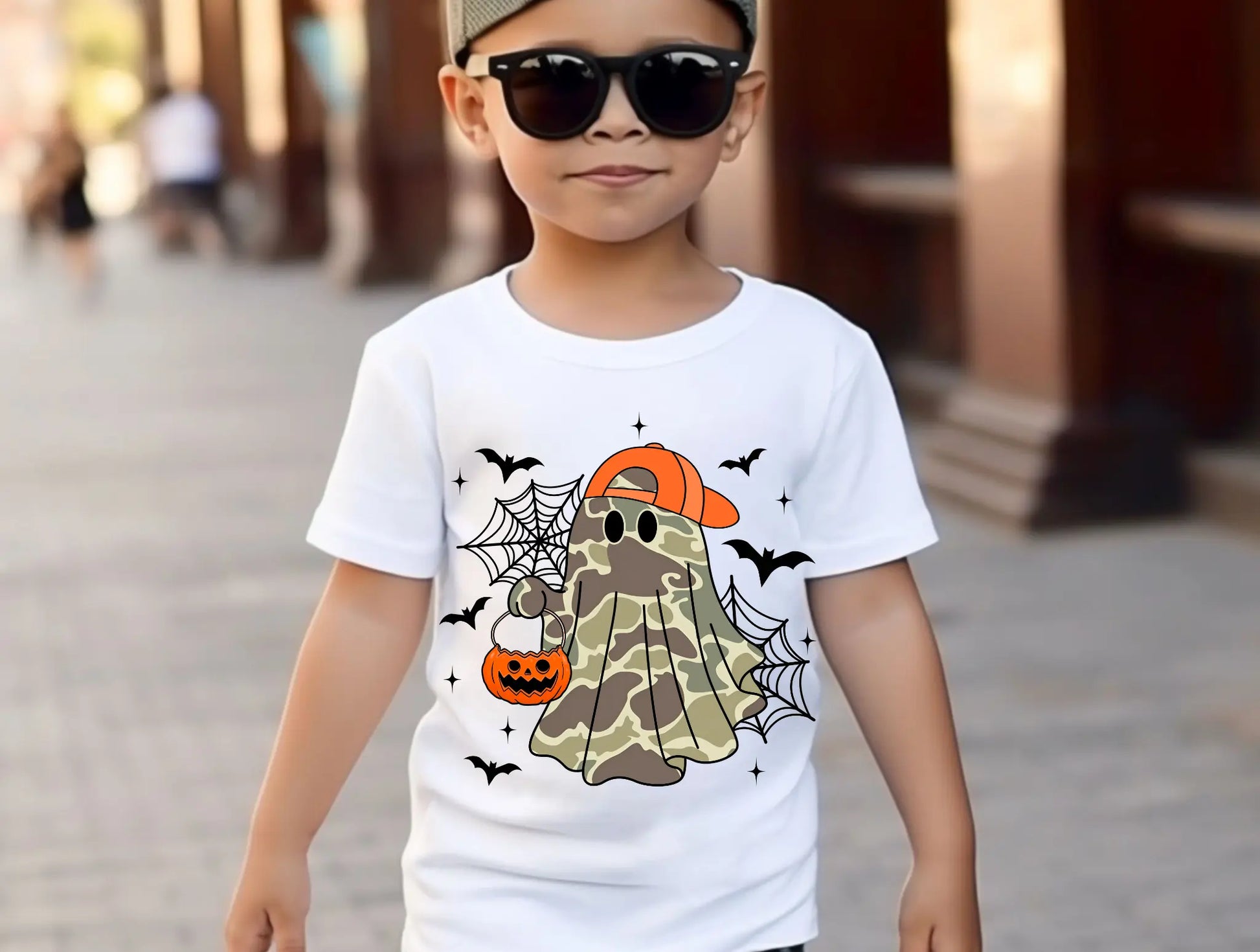 Camo Boy Spooky Ghost Branded By Barta