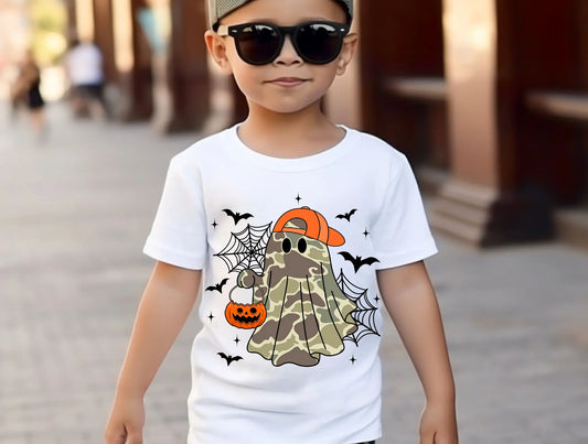 Camo Boy Spooky Ghost Branded By Barta
