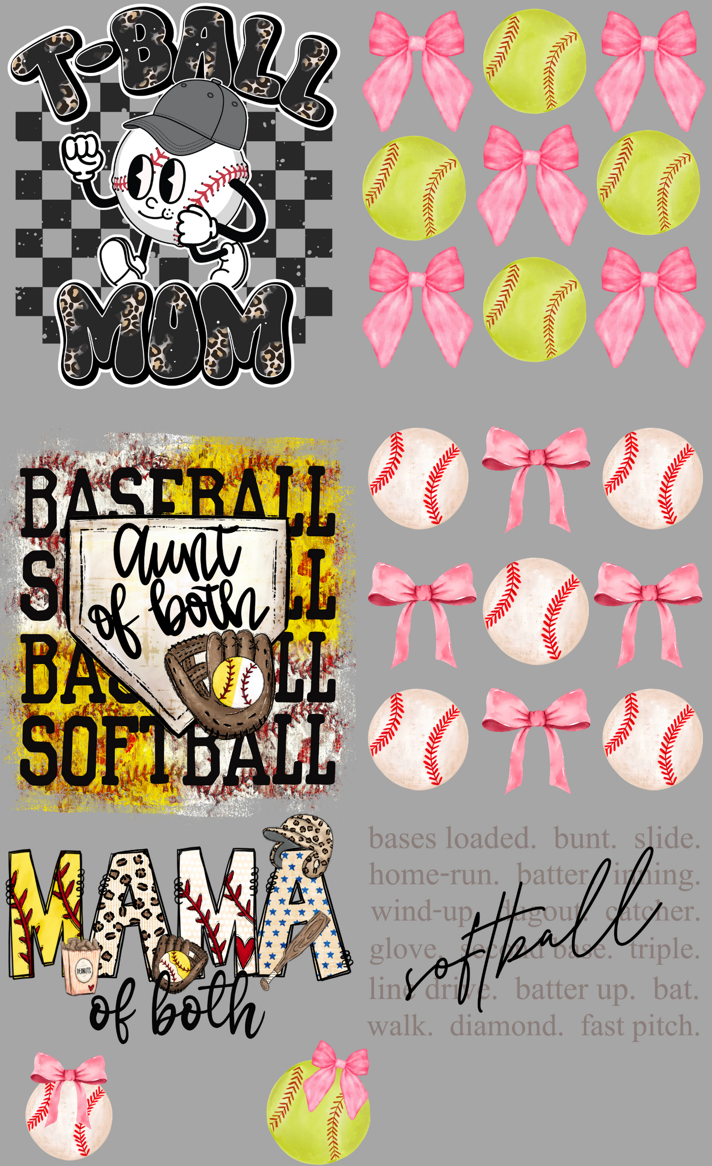 Softball & Baseball Gang Sheet