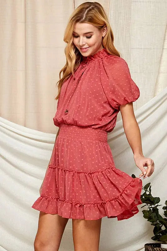 Swiss Dot Semi-Sheer Women's Dress Twentyten