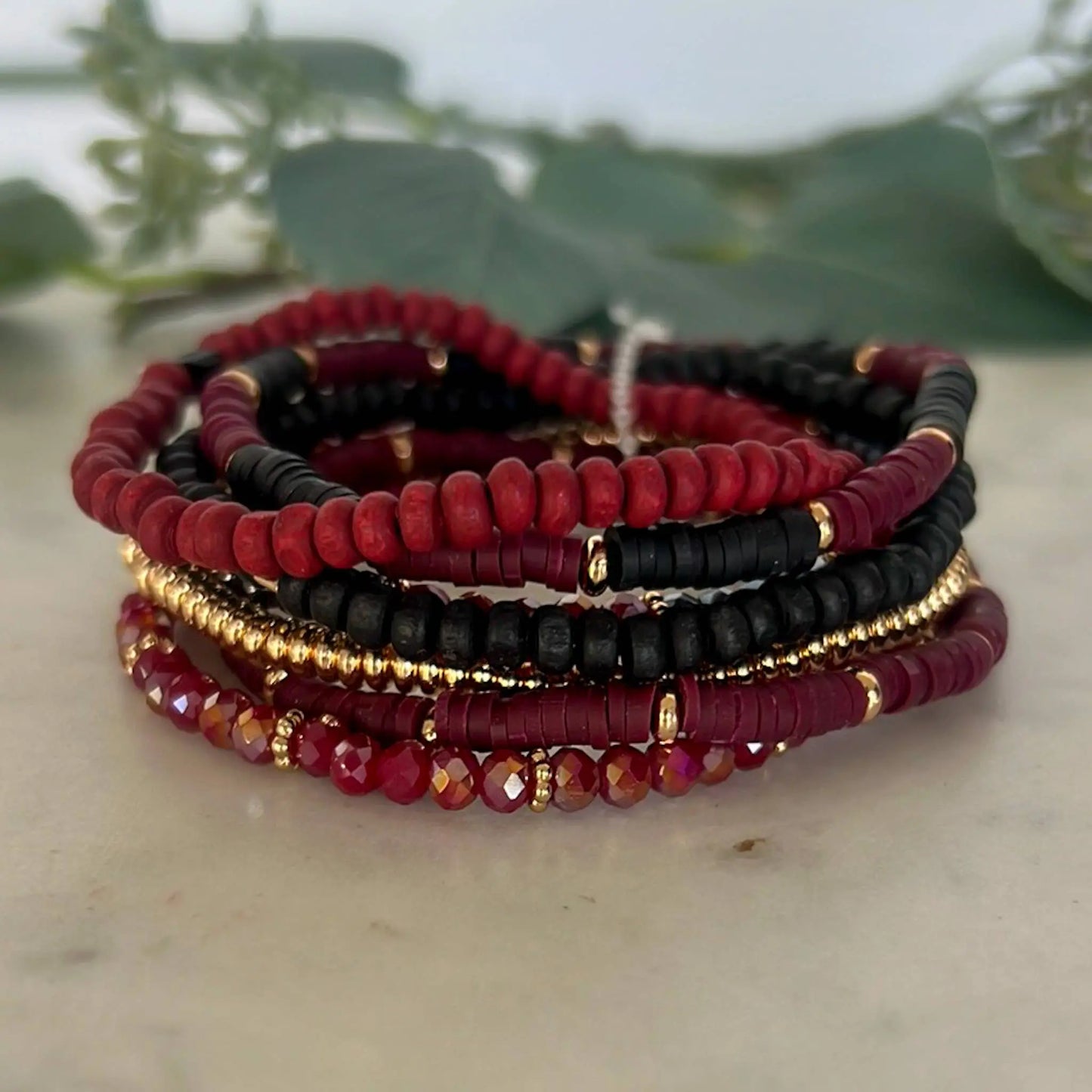 B-583-Burgundy Black Lou & Co