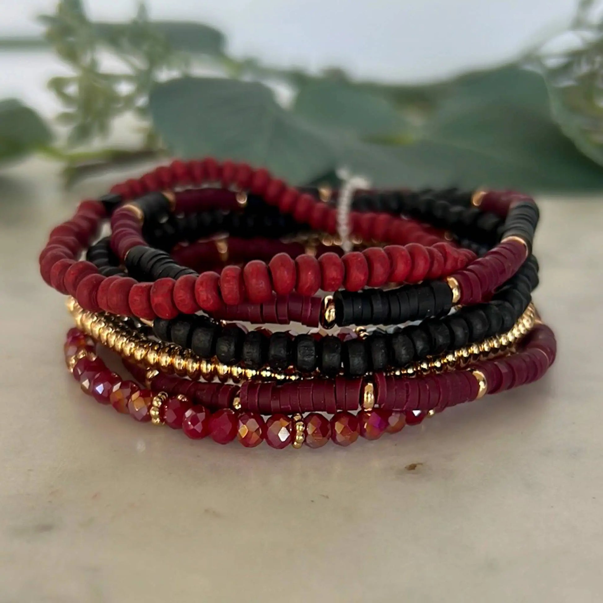 B-583-Burgundy Black Lou & Co