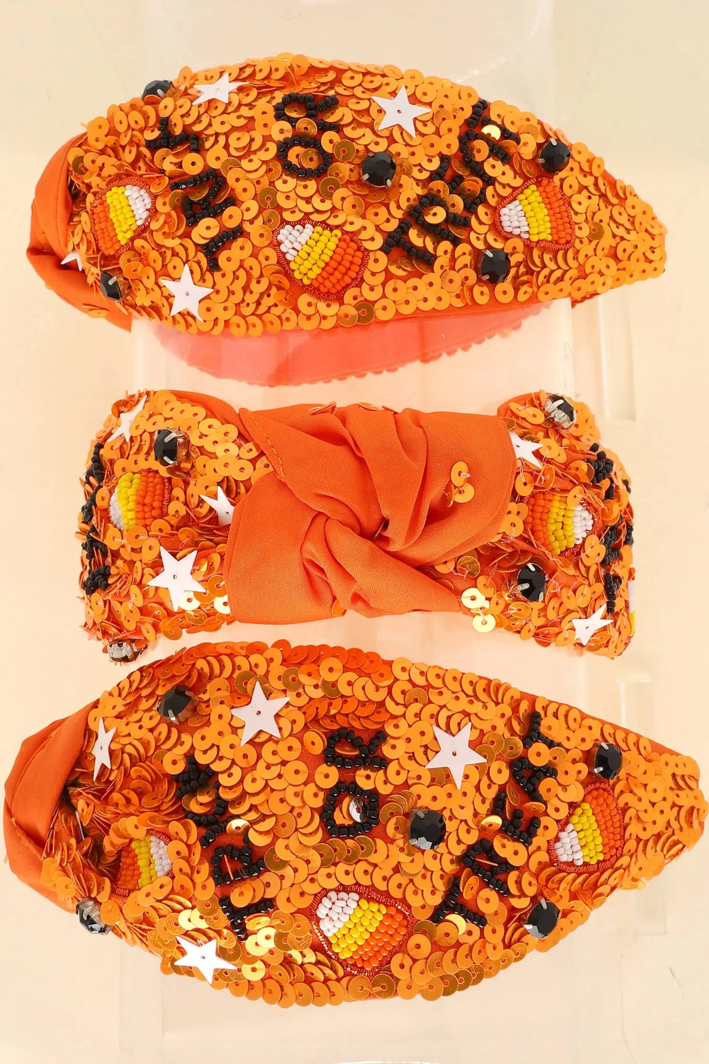 Halloween Trick or Treat Top Knotted Headband SP Sophia Collection