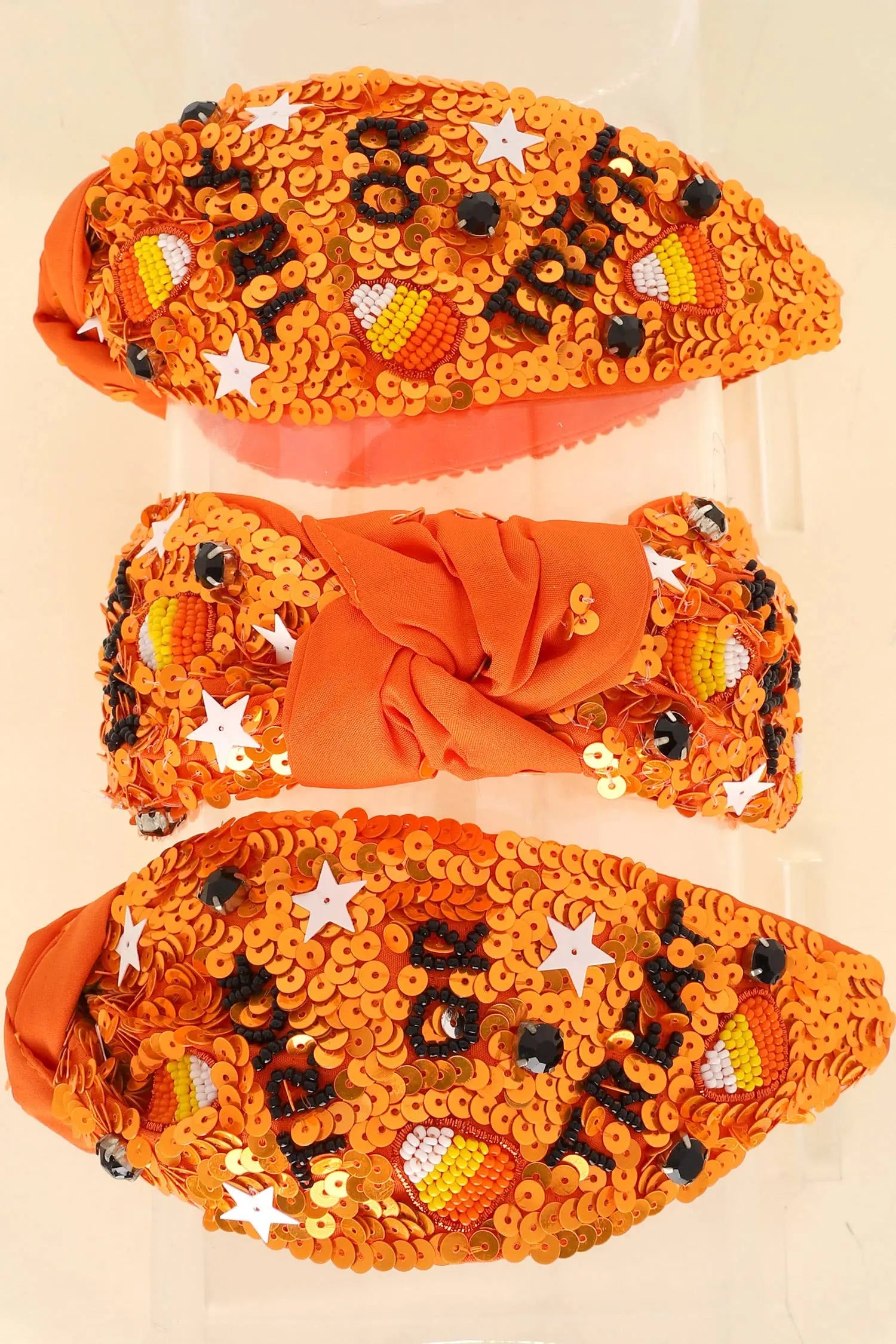 Halloween Trick or Treat Top Knotted Headband SP Sophia Collection