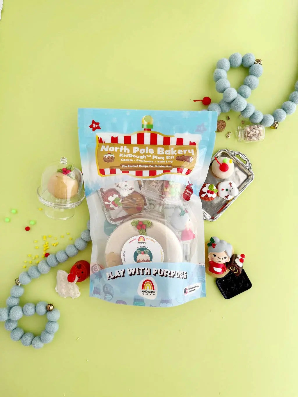 North Pole Bakery KidDough Play Kit Earth Grown KidDoughs (KidDoughs by EGKD)