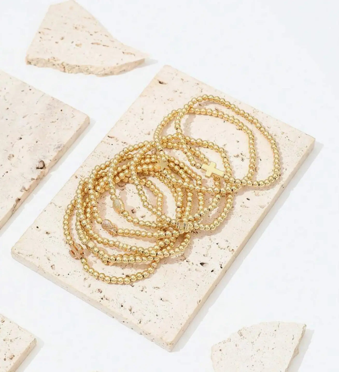 The September Gold Bracelet Set Kate Tuesday Jewelry
