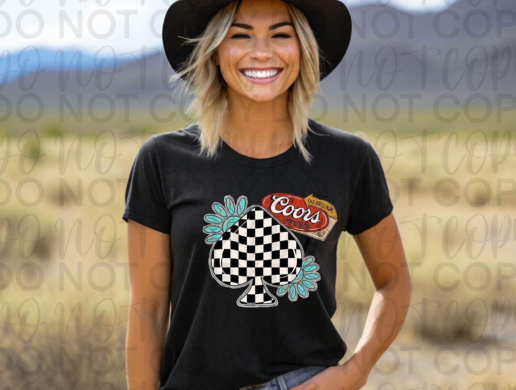 Checkered Coors Spade