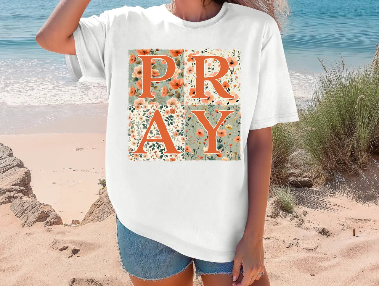 Pray Floral - Branded By Barta