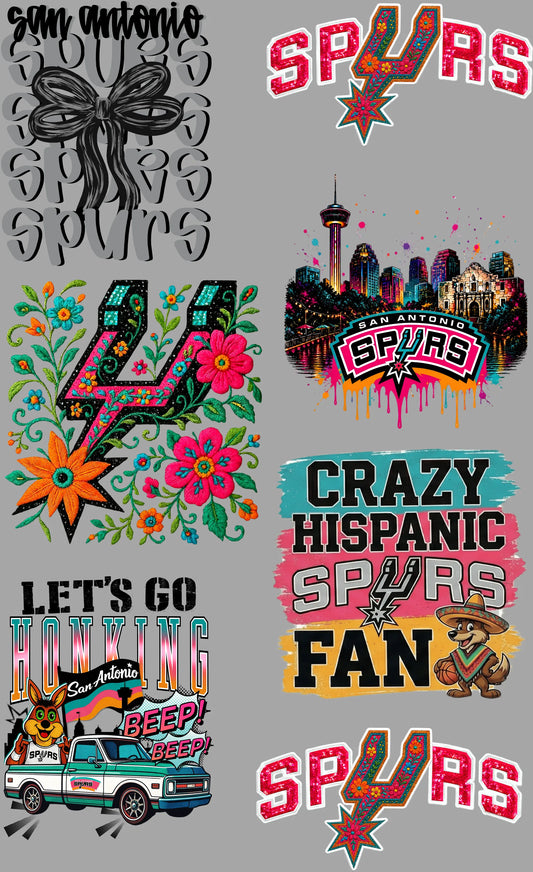 Spurs Gang Sheet Mini 7 Branded By Barta