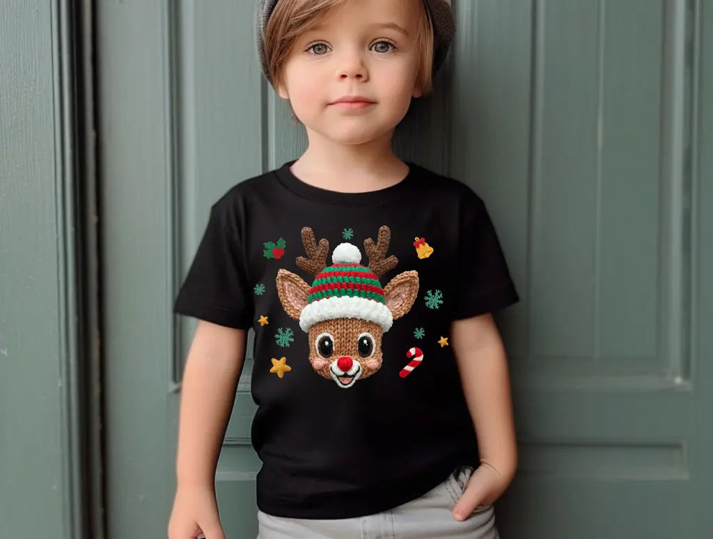 Boy Christmas Reindeer brandedbybarta