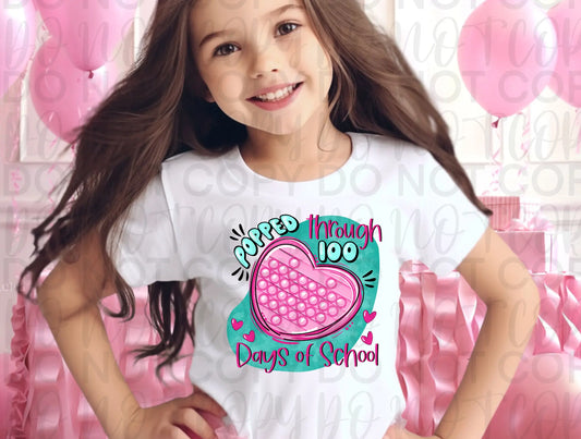 Popped Through 100 Days tee