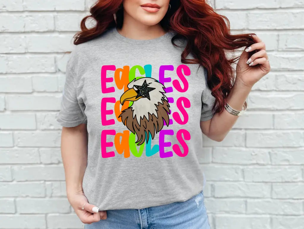 Neon Eagles Stacked brandedbybarta