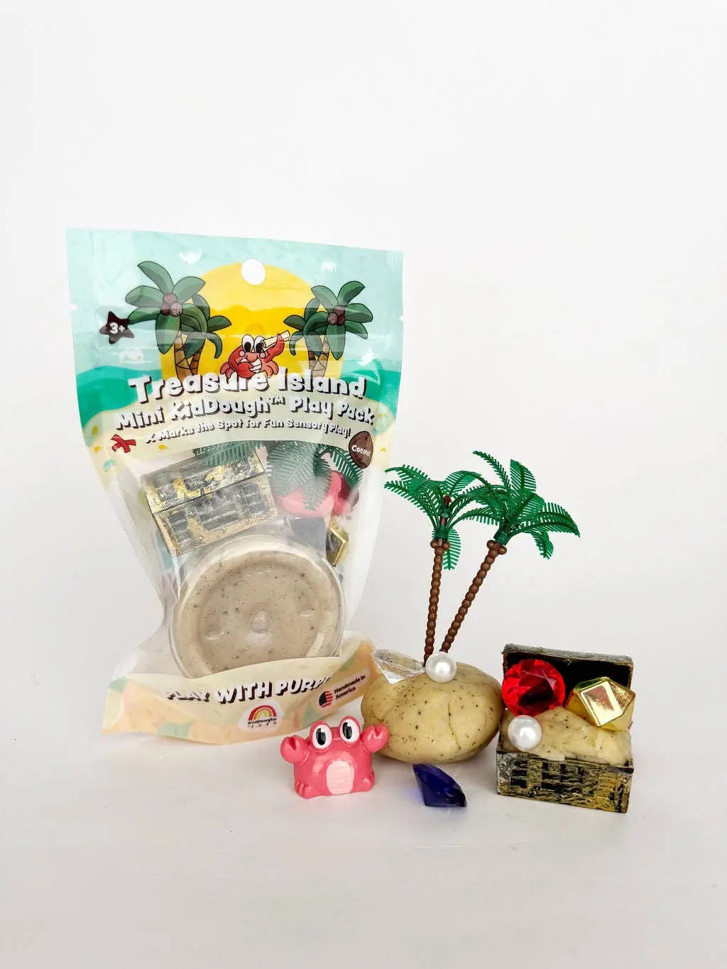 Treasure Island Mini Play Pack Earth Grown KidDoughs (KidDoughs by EGKD)