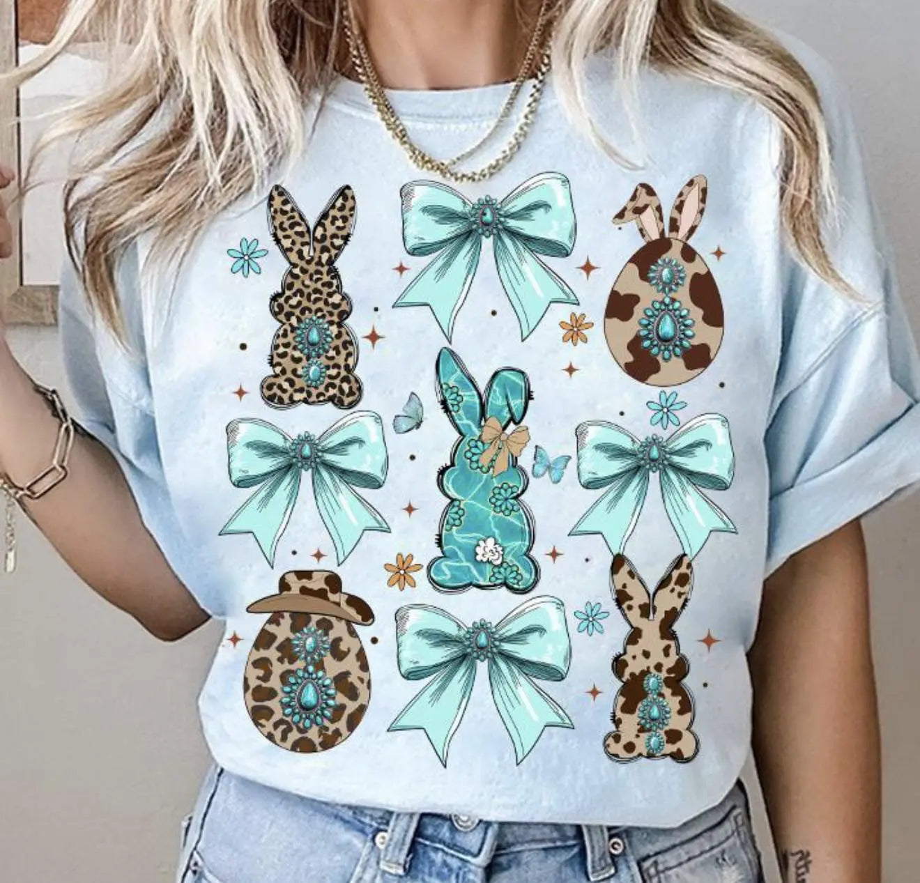 Turquoise Easter Bunny brandedbybarta
