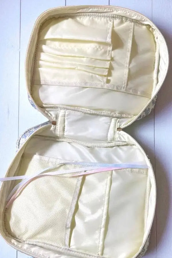Elise Pink Bow Bible Cover Nash Grey