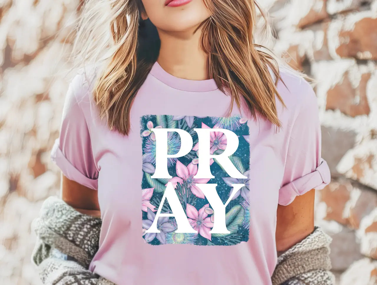 Pray Floral - Branded By Barta