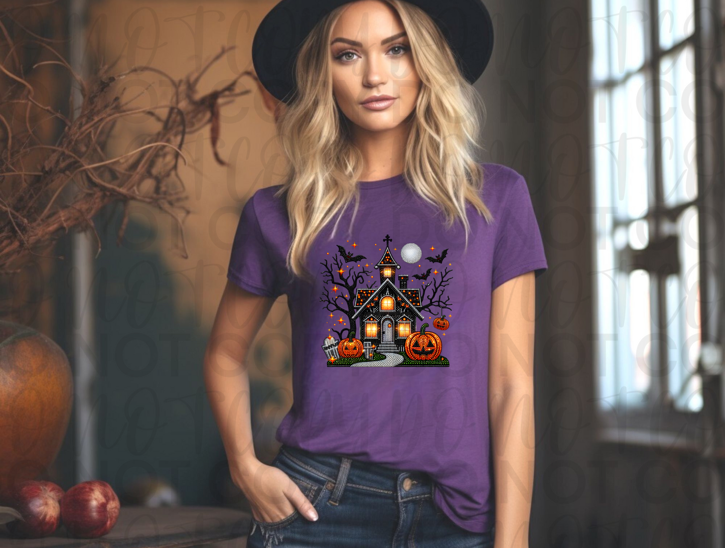 Haunted House Faux Rhinestone