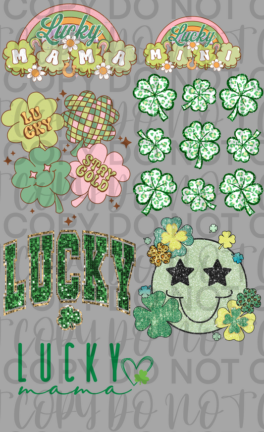 Lucky St Pattys Premade Gang Sheet