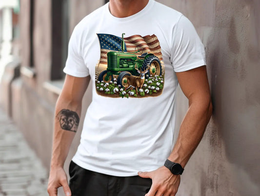 Flag Tractor Deer brandedbybarta